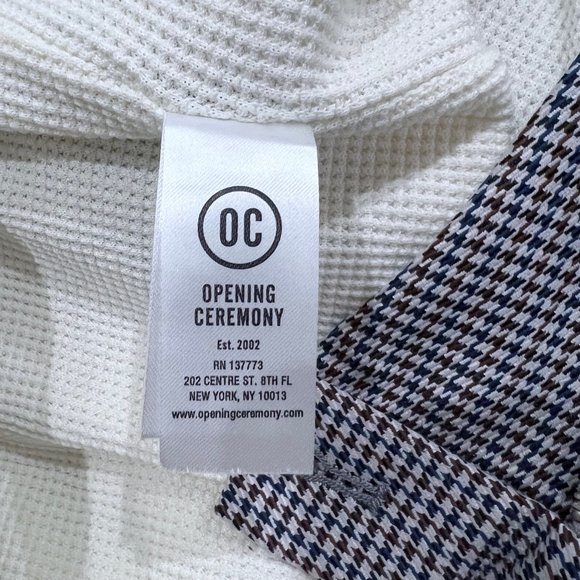 Opening Ceremony Thermal Jogger Lining Twill Houndstooth Pants - Picture 7 of 9